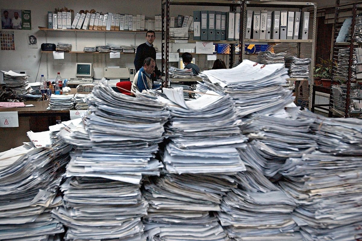 Los expedientes para las pensiones