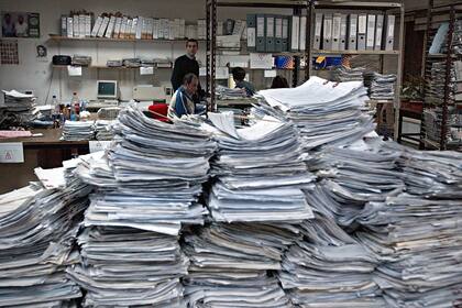 Los expedientes para las pensiones