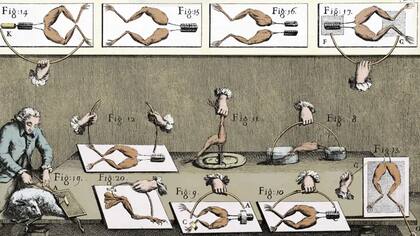 Los experimentos de Luigi Galvani, que empleaban electricidad para reanimar ranas muertas, fueron posiblemente una de las inspiraciones para la novela