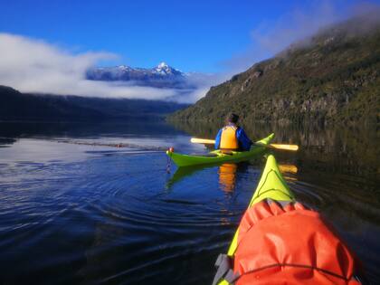 Los expertos rastrean la presencia de huillines en el Parque Nacional Los Alerces
