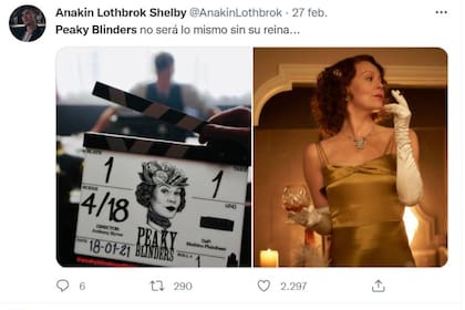 Los fanáticos de la serie aprovecharon la ocasión también para despedir a Helen McCrory, la actriz que interpretaba a la tía Polly, que falleció en abril del año pasado