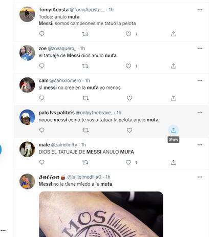 Los fanáticos hablaron de la decisión de Leo de estamparse el diseño de la pelota oficial en la pierna antes del mundial