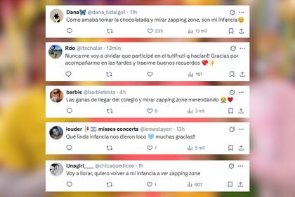 Los fanáticos quedaron encantados con el reencuentro del equipo de Zapping Zone (Foto: Captura de X)