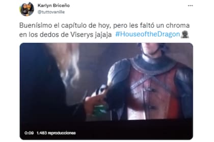 Los fans captaron el momento en el cual se pudo ver el error de edición (Foto: Captura de Twitter)