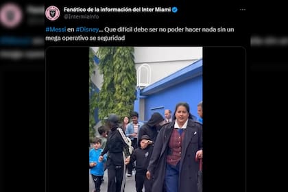 Los fans de Inter Miami hablaron de la falta de privacidad de Lionel Messi (Captura X)