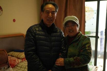 Los Feng en su habitación del centro, llamado Residencia de los Rayos de Sol