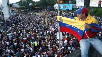 Los festejos de los partidarios de la oposición, en San Cristóbal