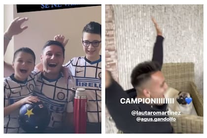 Los festejos de Zanetti y Lautaro Martínez apenas se enteraron del campeonato del Inter