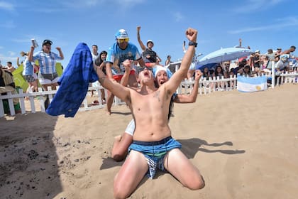 Los festejos del domingo en Mar del Plata