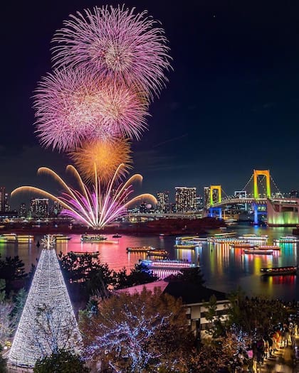 Los festejos en Tokio.