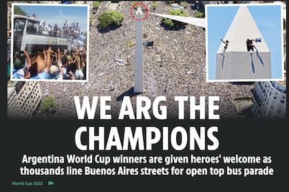 Los festejos en Buenos Aires, según The Sun