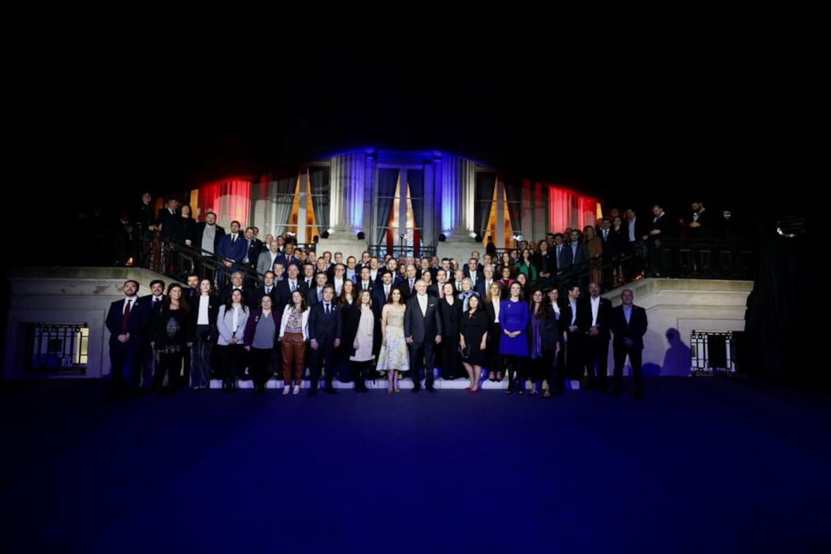 Los festejos en la embajada de los Estados Unidos