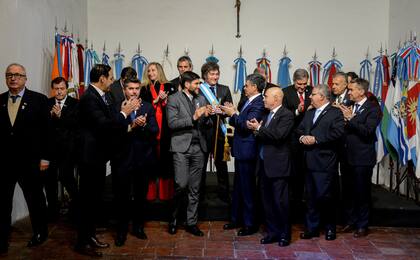 Los firmantes del Pacto de Mayo
