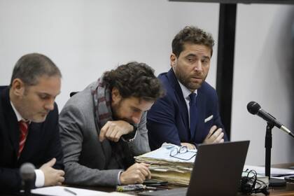 Los fiscales Andrés Quintana, Federico González y Patricio Ferrari