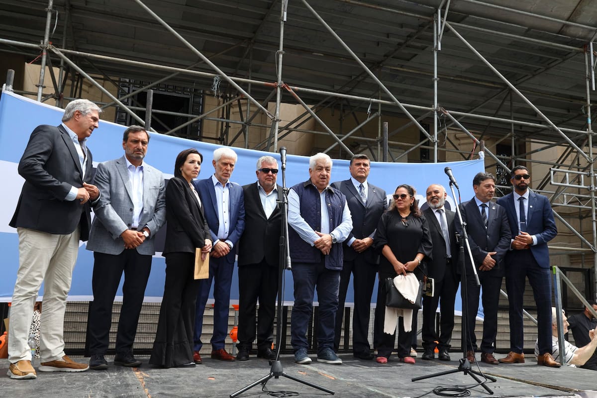 Los fiscales y el gremio judicial encabezaron el acto en la puerta del Palacio de Tribunales