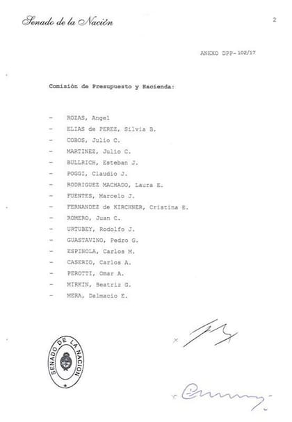Los flamantes integrantes de la comisión de Presupuesto