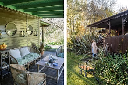Los formios acompañan la arquitectura de la casa construida sobre pilotes