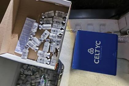 Los frascos de fentanilo confiscados en Puerto Madryn