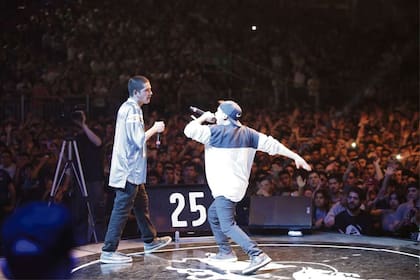 Los freestylers, frente a frente como en un ring