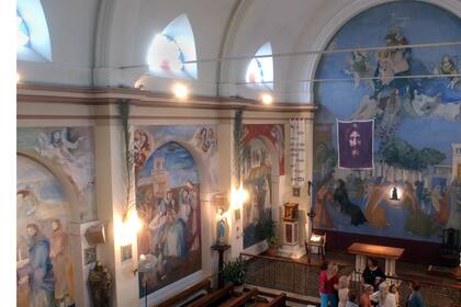 Los frescos de Soldi, en la capilla de Santa Ana