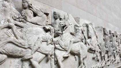 Los frisos del Partenón están expuestos en el Museo Británico, en Londres