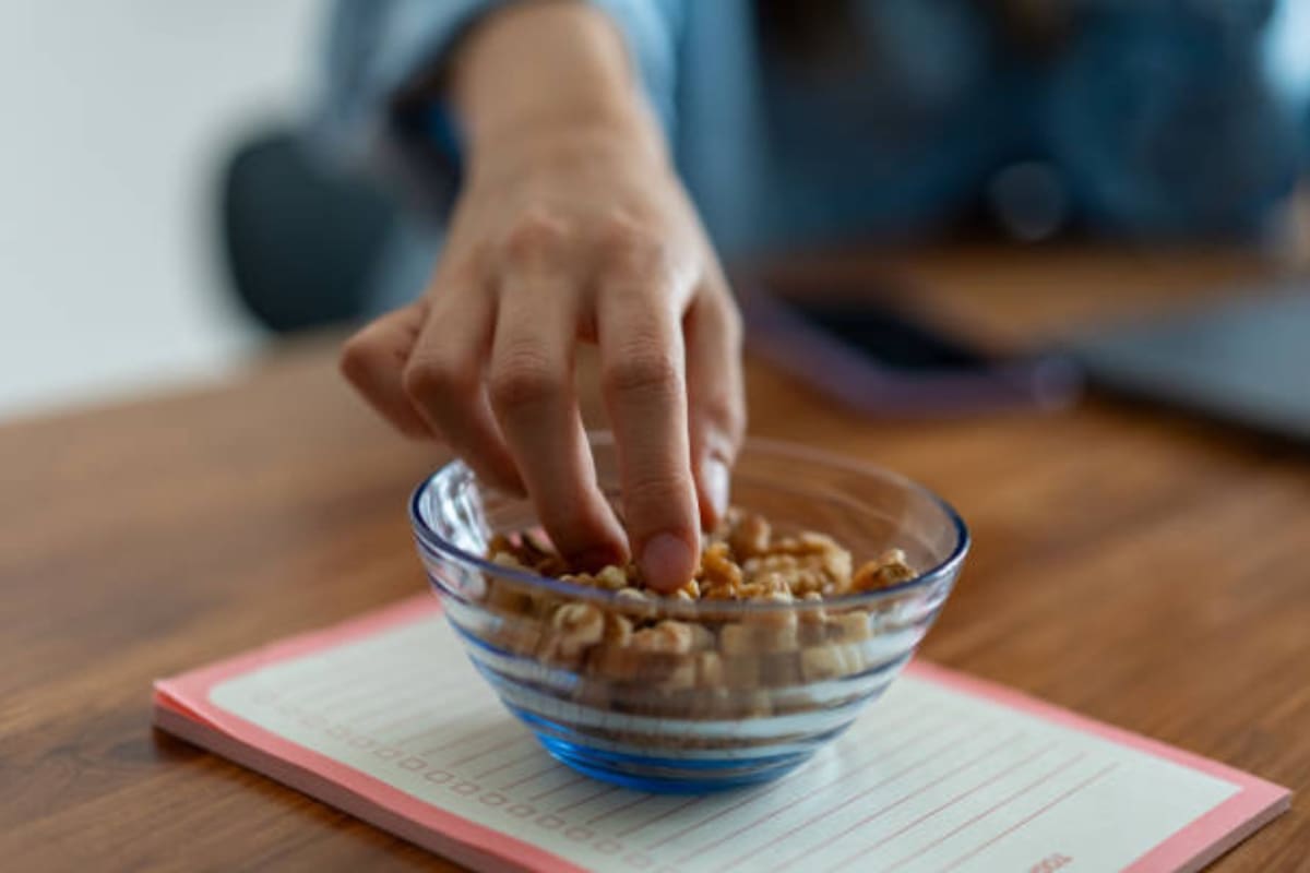 Los frutos secos son ideales como snacks nocturno