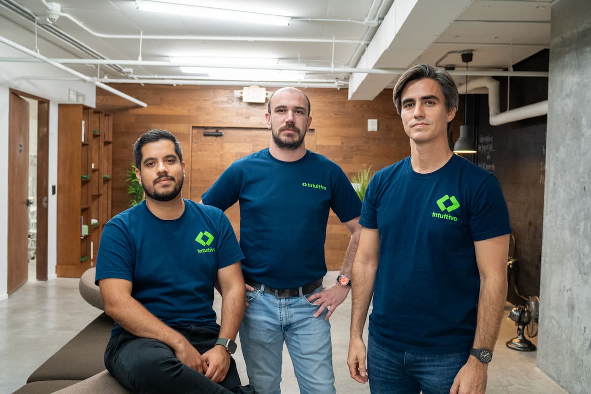 Los fundadores de Intuitivo Nicolás Parziale, José Benitez Genes y Tomás Manzitti