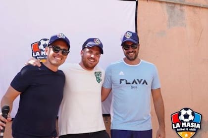 Los fundadores del club: Agustín Morrone, Tobías Calvo Ladmann y Santiago Medina