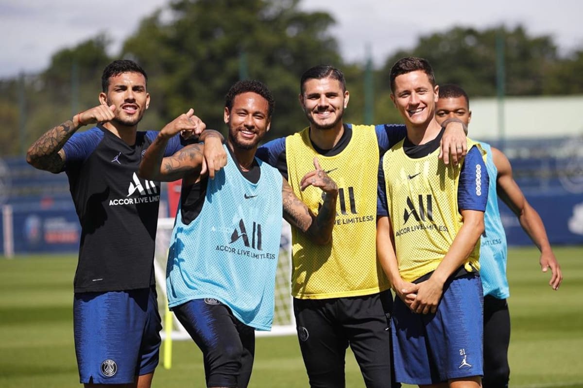 Los futbolistas del PSG se divierten fuera de los entrenamientos. Crédito: Instagram
