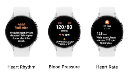 Los Galaxy Watch4 y Watch5 ya tienen habilitada la realización de electrocardiogramas con el reloj; con una próxima actualización podrán alertar al usuario de un ritmo cardíaco irregular
