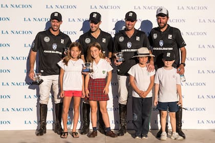 Los ganadores de la Copa LA NACION: Facundo, Nicolás, Gonzalo y Pablo Pieres