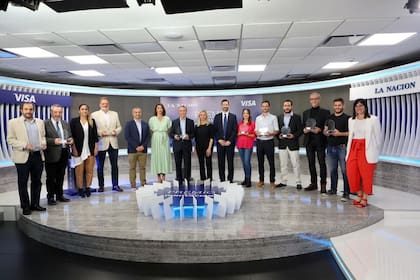 Los ganadores de la primera edición del premio Visa-La Nación realizada en 2021