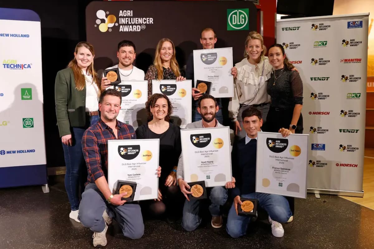 Los ganadores del premio DLG Agri Influencer Award 2025