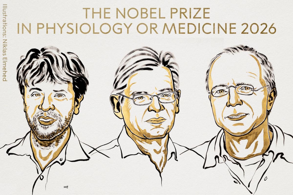 Los ganadores del Premio Nobel de Medicina 2026.