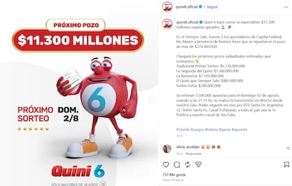 Los ganadores del Quini 6