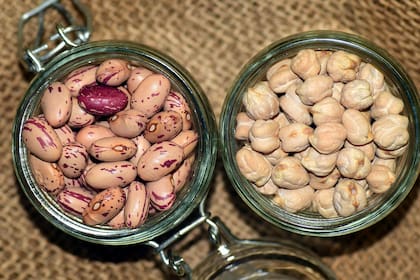 Los garbanzos y los porotos son dos de las legumbres más consumidas en el mundo y también en Argentina, valorados por su alto aporte de proteínas vegetales, fibra, hierro, magnesio y vitaminas del grupo B (Foto de caracter ilustrativo: Pixabay)