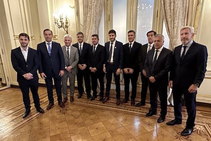 Los gobernadores de Juntos por el Cambio, en la única reunión que tuvieron con el presidente Milei en la Casa Rosada