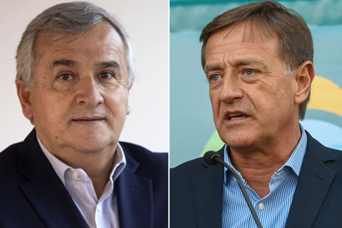 Los gobernadores de Mendoza y Jujuy, Rodolfo Suárez y Gerardo Morales