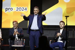 Los gobernadores de Pro Rogelio Frigerio, de Entre Ríos; Jorge Macri, de la Ciudad Autónoma de Buenos Aires, e Ignaci Torres, de Chubut