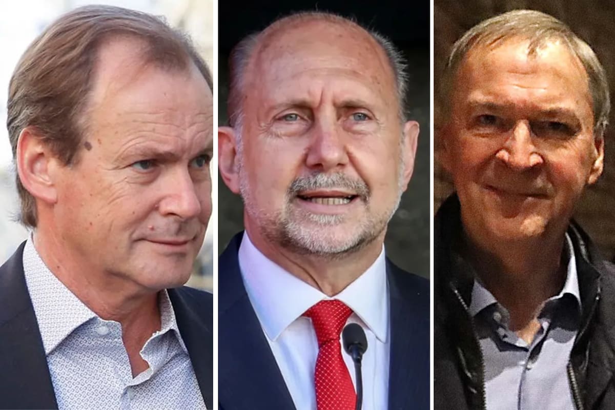Los gobernadores Gustavo Bordet (Entre Ríos), Omar Perotti (Santa Fe) y Juan Schiaretti (Córdoba)