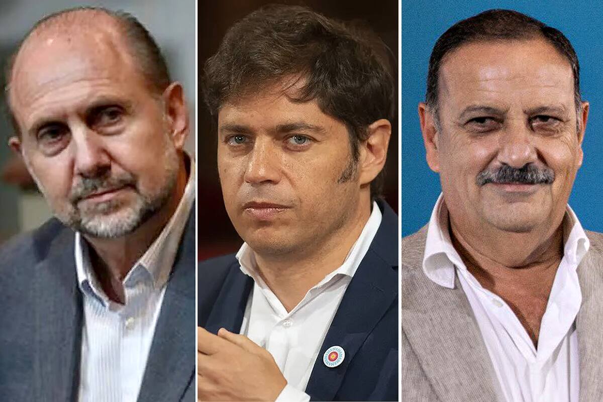 Los gobernadores Omar Perotti, Axel Kicillof y Ricardo Quintela
