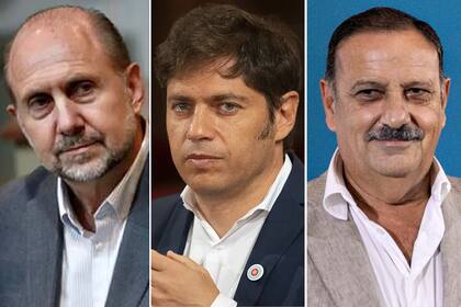 Los gobernadores Omar Perotti, Axel Kicillof y Ricardo Quintela