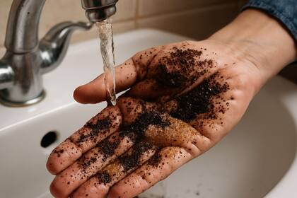 Los grandes beneficios de lavarse las manos con café y azúcar