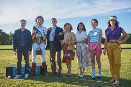 Los Greco en un campo de polo