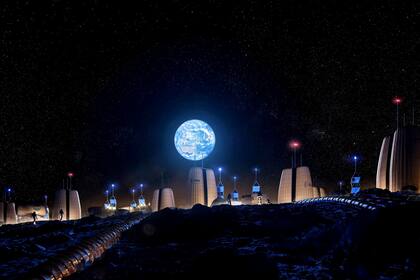 Los hábitats inflables de SOM podrían permitir a las personas "prosperar a largo plazo" en la Luna