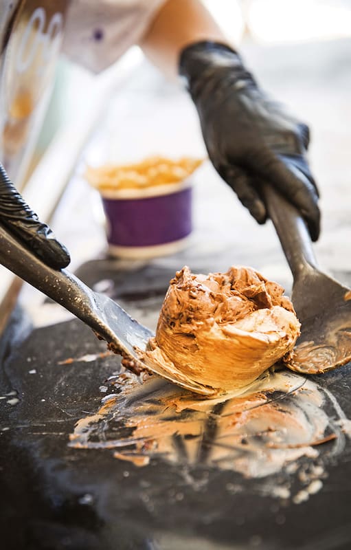 Los helados a la plancha remiten al estilo asiático.