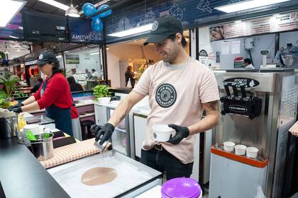 Los helados novedosos de Ice Roll