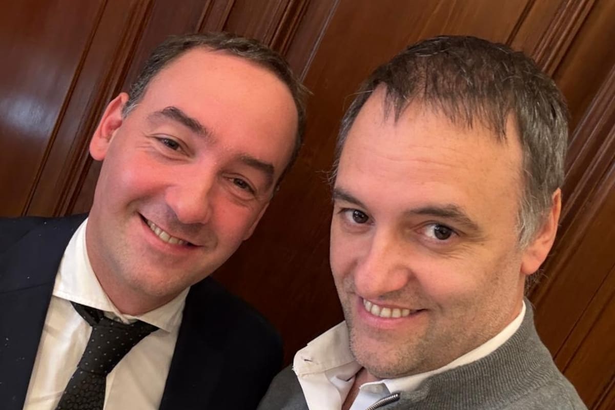 Los hermanos Francisco y Manuel Adorni