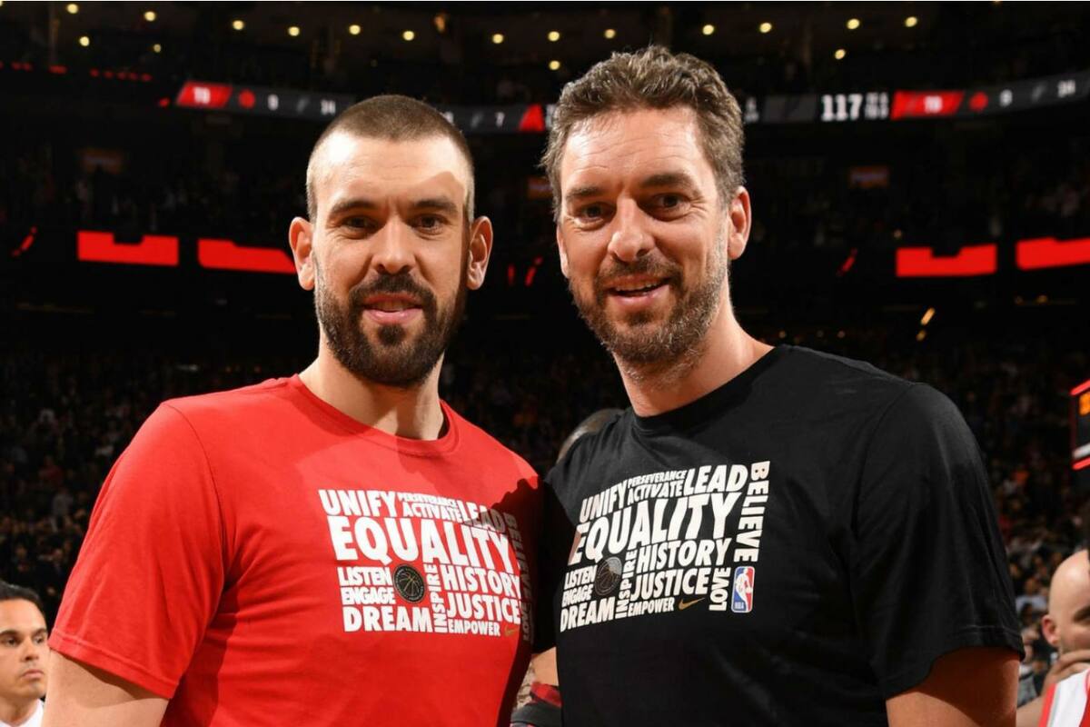Los hermanos Gasol, ambos conquistaron títulos de la NBA