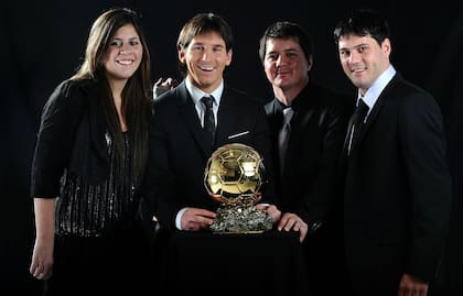 Los hermanos Messi: María Sol, Lionel, Rodrigo y Matías